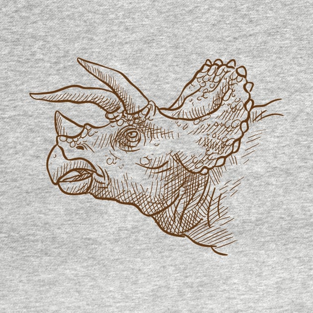 Retro Triceratops Dinosaur Gifts by chrizy1688